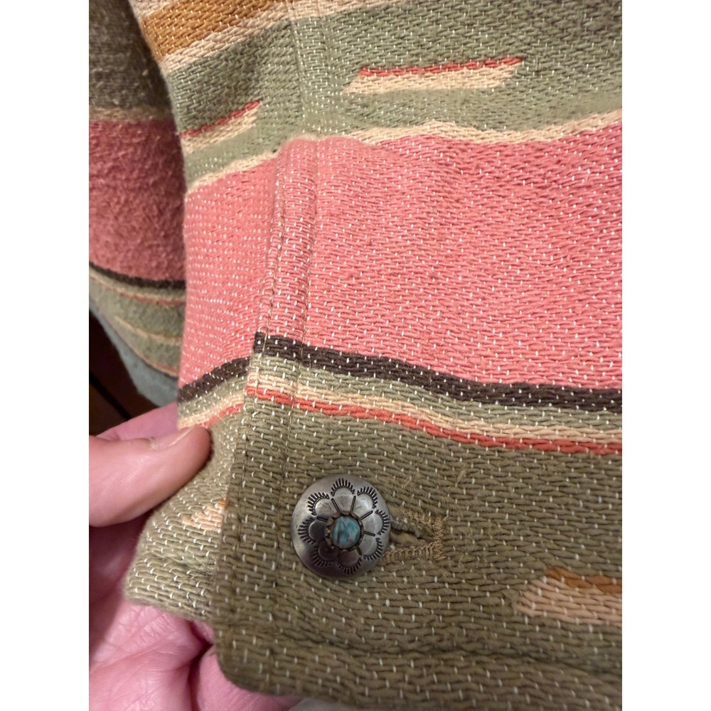 Vintage Lauren Ralph Lauren Southwestern Blanket Jacket 2x Aztec - Picture 5 of 8